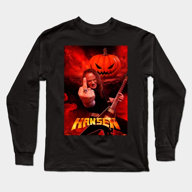 helloween Kai Hansen Long Sleeve T-Shirt by Alan Frost artwork